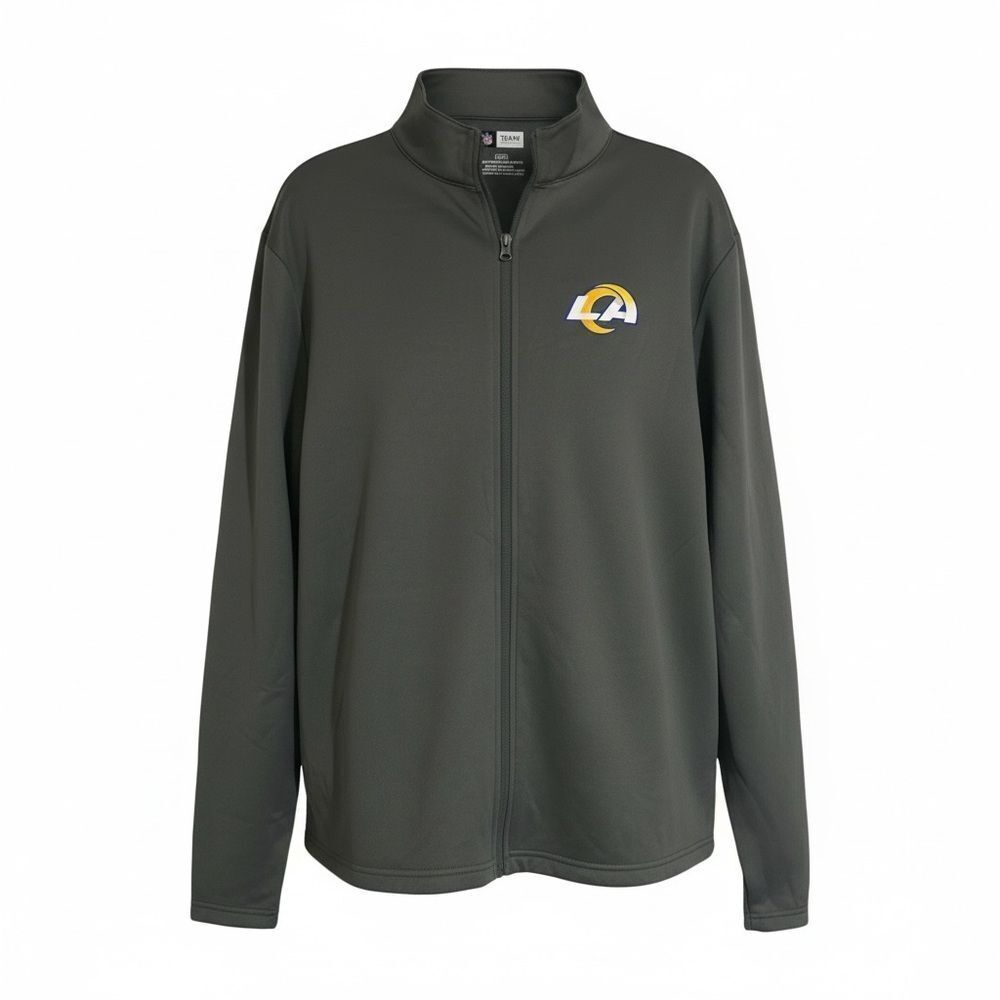 Men’s NFL LA Rams Full Zip Track Jacket Sz-Large